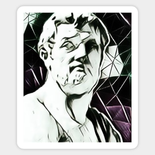 Tacitus Black And White Portrait | Tacitus Artwork 3 Sticker